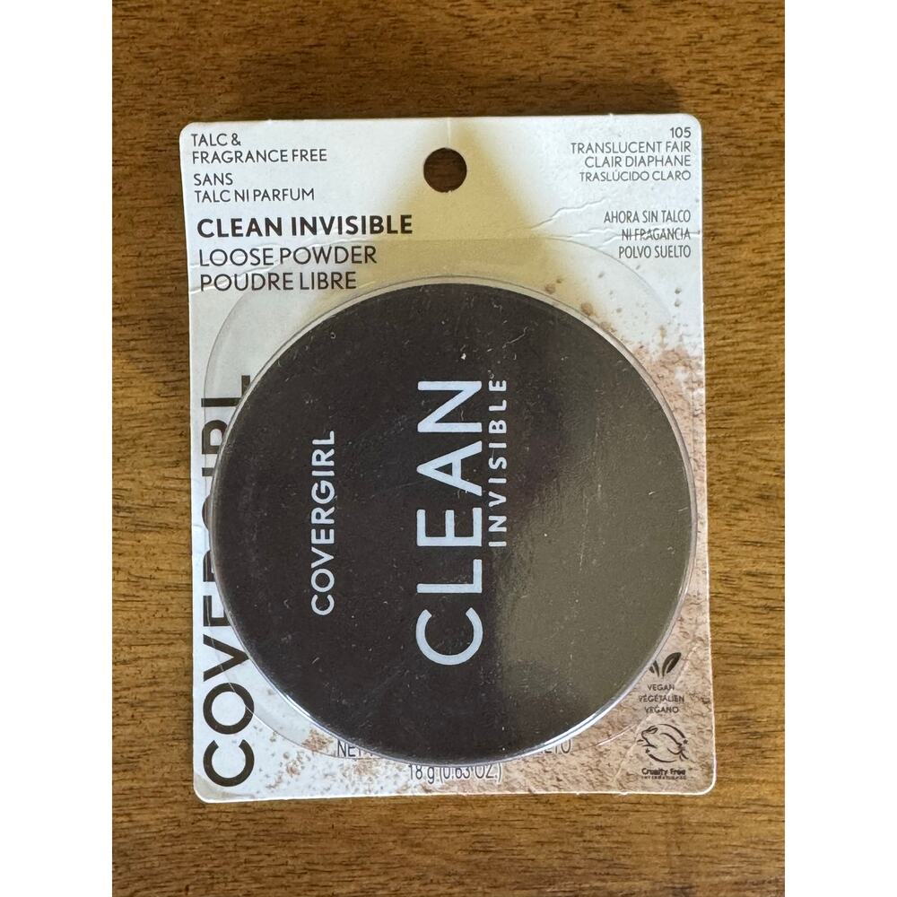 NWT CoverGirl Clean Invisible Loose Powder 105 Translucent Fair